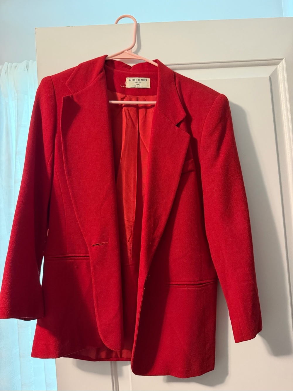 Alfred Dunner Bold Red Women's Blazer Jacket